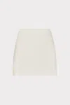 Milly Lizzy Cady Mini Skirt In Ecru