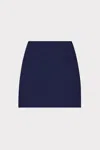 Milly Lizzy Cady Mini Skirt In Navy