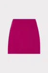 Milly Lizzy Cady Mini Skirt In Purple