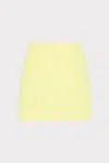 Milly Lizzy Cady Mini Skirt In Yellow
