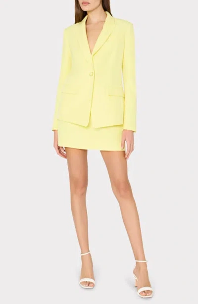 Milly Lizzy Cady Miniskirt In Yellow