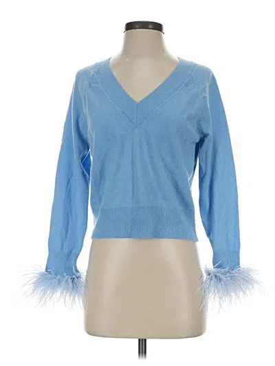 Milly Long Sleeve Blouse In Blue