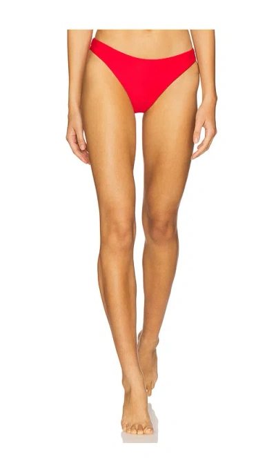 Milly Margot Bikini Bottom In Red