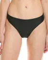 Milly Solid Margot Bikini Bottoms In Black