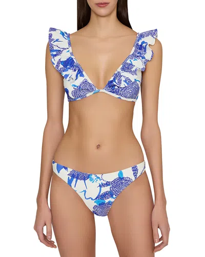 Milly Margot Floral Print Bikini Bottom
