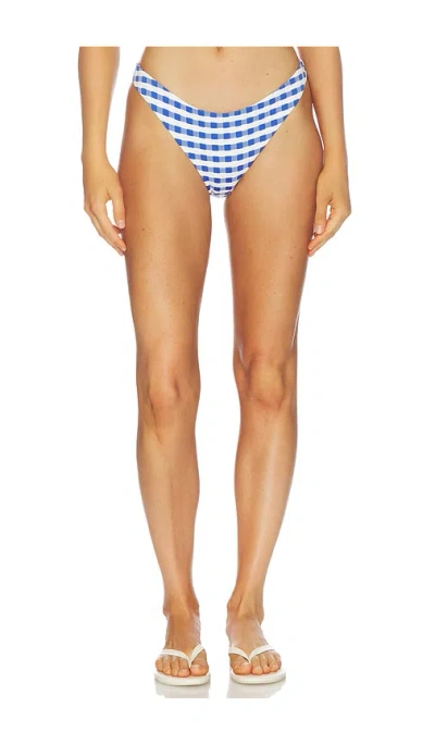 Milly Margot Jacquard Cottage Bikini Bottom In Multi