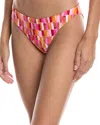 Milly Margot Sunset Tile Bikini Bottom In Pink