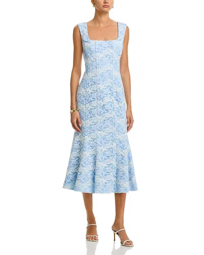 Milly Meg Butterfly Lace Midi Dress In Multi