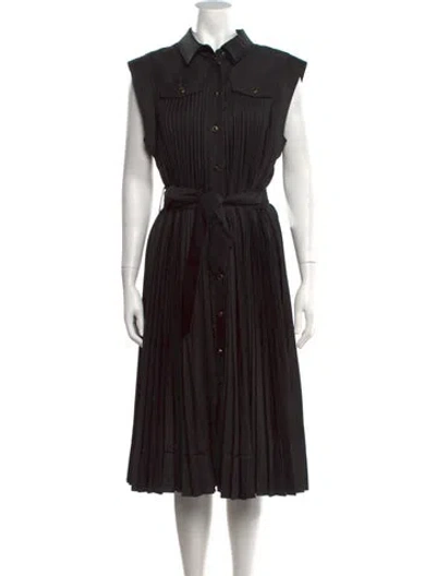 Pre-owned Milly Midi Length Dress W/ Tags In Black