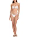 Milly Millie Diamond Heat Set Bikini Bottom In White
