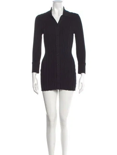 Pre-owned Milly Mini Dress In Black