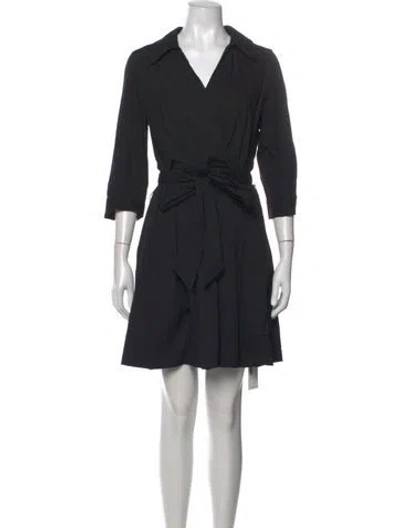 Pre-owned Milly Mini Dress In Black
