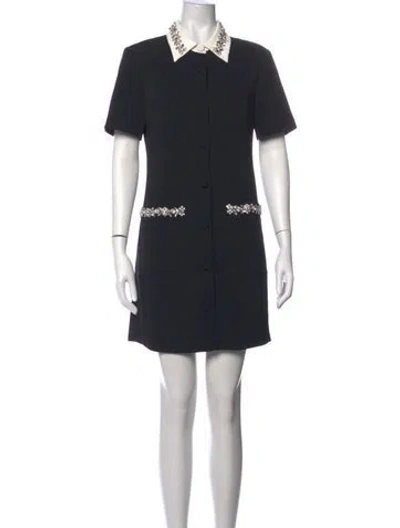 Pre-owned Milly Mini Dress In Black