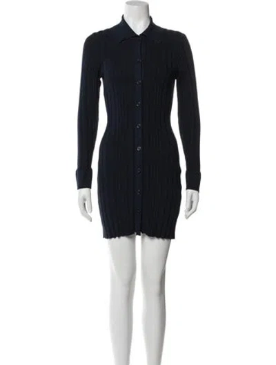 Pre-owned Milly Mini Dress In Blue
