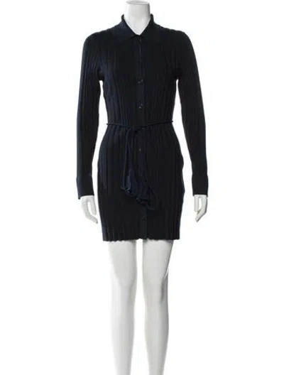 Pre-owned Milly Mini Dress In Blue