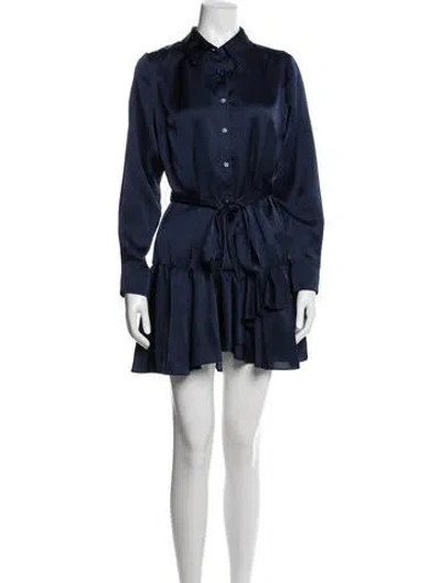 Pre-owned Milly Mini Dress In Blue