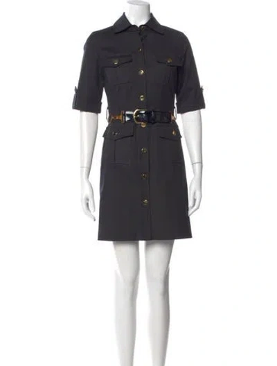 Pre-owned Milly Mini Dress In Gray
