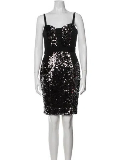 Pre-owned Milly Mini Dress In Metallic