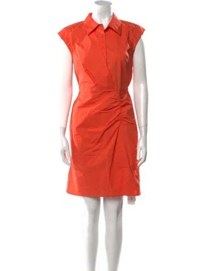 Pre-owned Milly Mini Dress In Orange