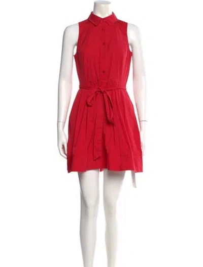 Pre-owned Milly Mini Dress In Red