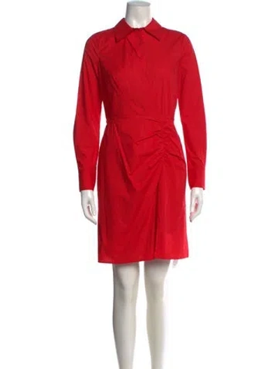 Pre-owned Milly Mini Dress In Red