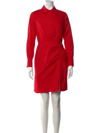 Pre-owned Milly Mini Dress In Red