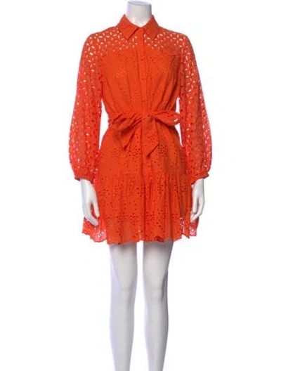 Pre-owned Milly Mini Dress W/ Tags In Orange