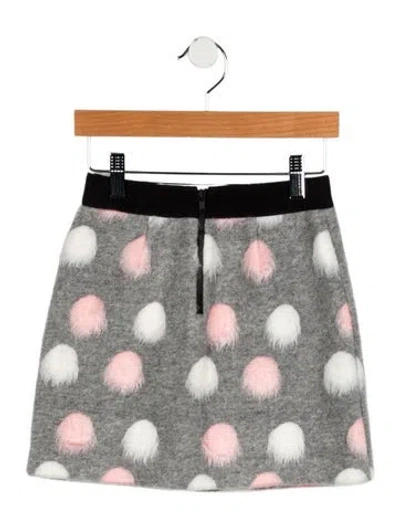 Pre-owned Milly Minis Kids Girls Skirt In Grey