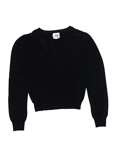 Pre-owned Milly Minis Kids' Pullover Sweater In Black