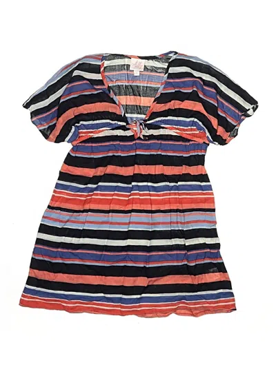 Pre-owned Milly Minis Kids' Short Sleeve Blouse In Purple