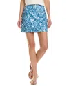 Milly Modern Mini Sequins Skirt In Blue