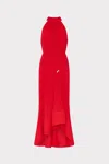 Milly Nalani Halted Pleated Midi Dress