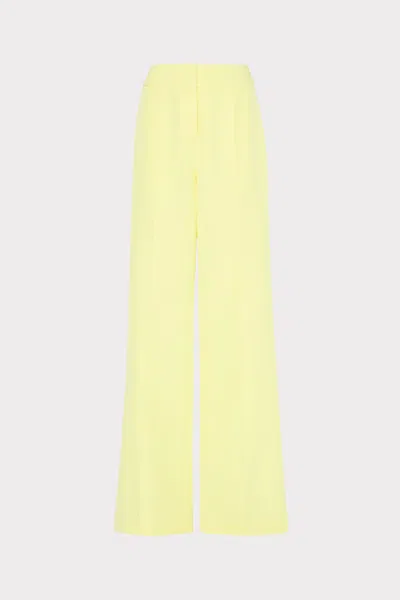 Milly Nash Cady Pants In Yellow