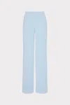 Milly Natia Crepe Pants In Ice Blue
