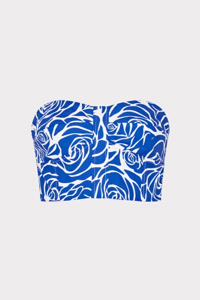 Milly Nelsey Rose Bustier Sleeveless Top In Multi
