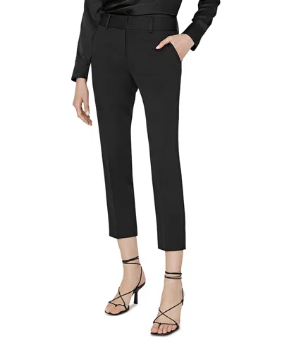 Milly Nicola Cady Cropped Pants In Black