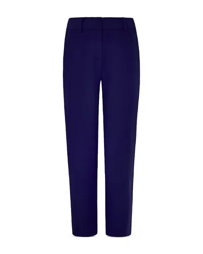 Milly Nicola Cady Cropped Pants In Blue