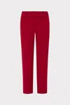 Milly Nicola Cady Pants In Red