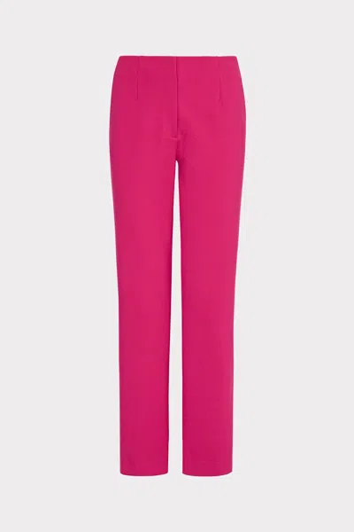 Milly Nicole Ponte Pants In Pink