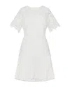Milly Nikoletta Mixed Laces Pleated Combo Mini Dress