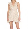 Milly Novi Butterfly Eyelet Wrap Dress In White