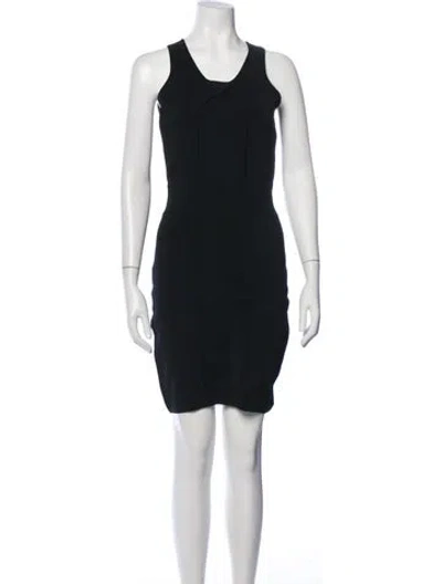 Pre-owned Milly Nylon Knee-length Dress In Black