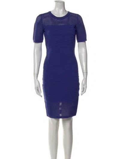 Pre-owned Milly Nylon Knee-length Dress In Blue