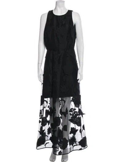 Pre-owned Milly Nylon Long Dress In Black
