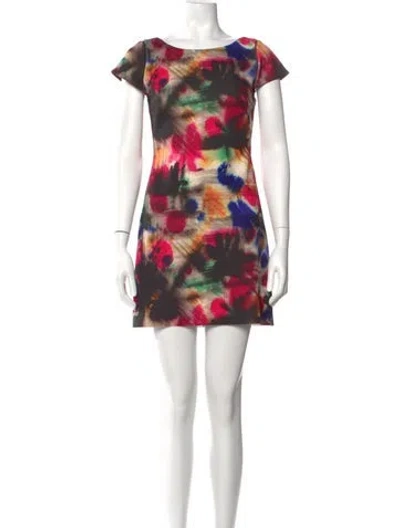 Pre-owned Milly Nylon Mini Dress In Black