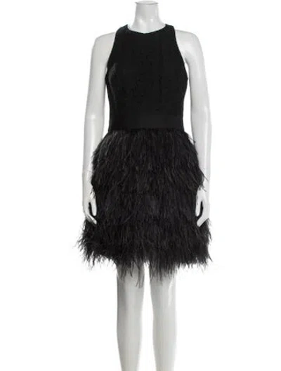 Pre-owned Milly Nylon Mini Dress In Black