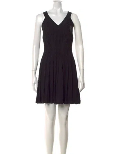 Pre-owned Milly Nylon Mini Dress In Black