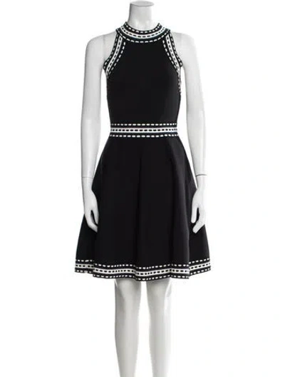 Pre-owned Milly Nylon Mini Dress In Black