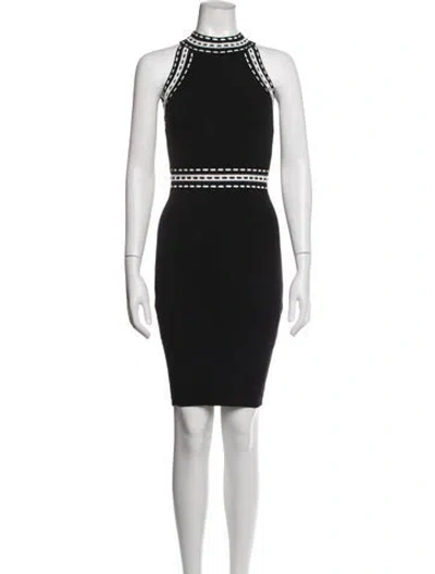 Pre-owned Milly Nylon Mini Dress In Black
