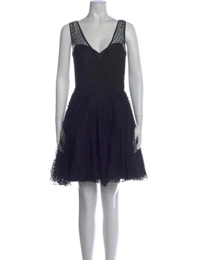 Pre-owned Milly Nylon Mini Dress In Blue